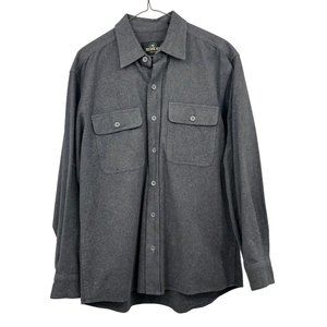 Red Head Shirt Mens M Used Dark Gray Long Sleeve Fall Winter